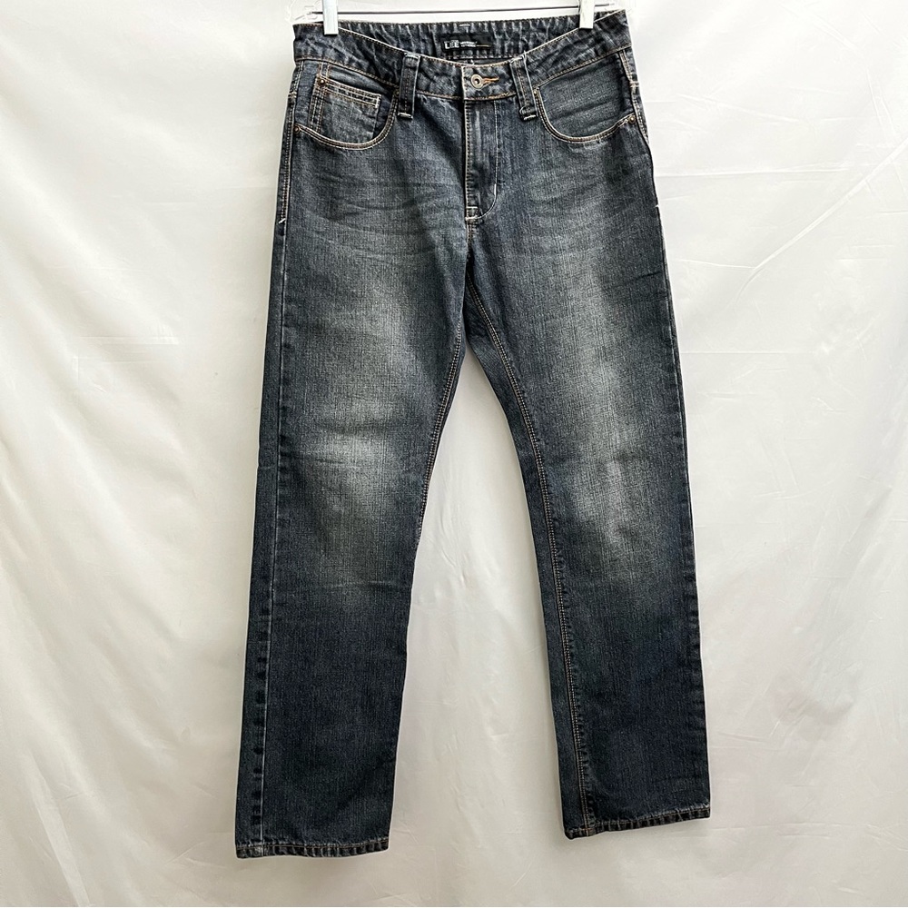 Lee Jeans - size 30 - vintage Y2K black jeans - workwear Embroidery